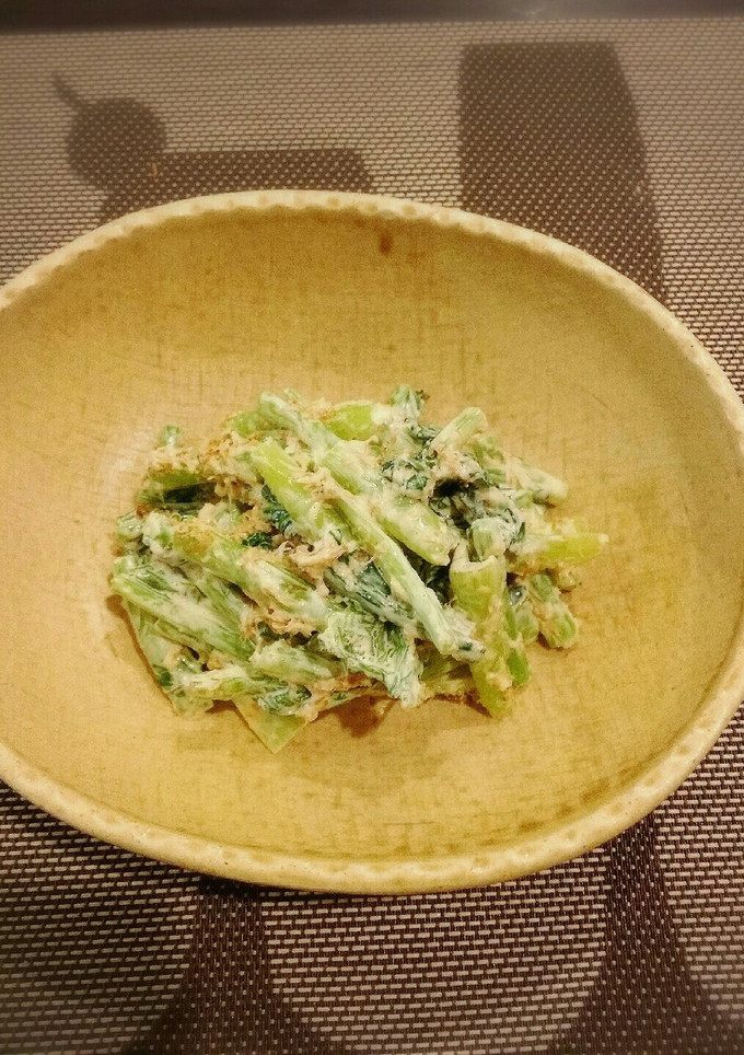 カブの葉のカツオマヨ和え-レシピのメイン写真