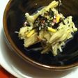 レンチンえのきの梅茶漬け和え