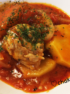 鶏もも肉とじゃがいものトマト煮-レシピのメイン写真
