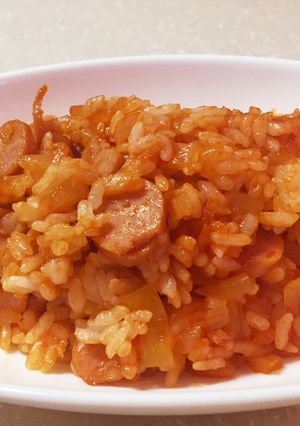 濃厚 ケチャップライス 炒めない混ぜ御飯-レシピのメイン写真