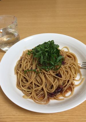 ホタルイカの沖漬けのペペロンチーノ-レシピのメイン写真