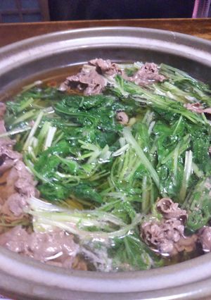 牛肉と水菜の簡単で美味しいお鍋-レシピのメイン写真