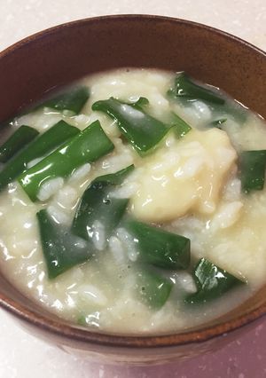 味噌おかゆ 味噌おじや 団子入り-レシピのメイン写真