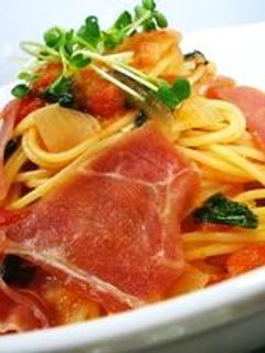 ランチ✿生ハムとトマトのパスタ♪-レシピのメイン写真