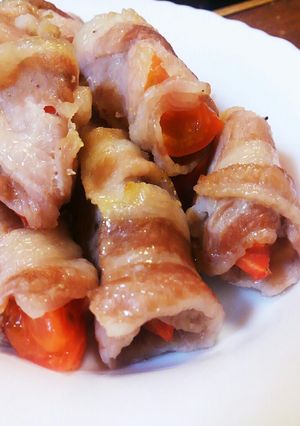 トマトの豚バラ巻き・トースターで-レシピのメイン写真