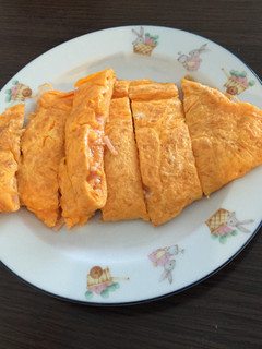 簡単!ハムとチーズのトロトロオムレツ!-レシピのメイン写真