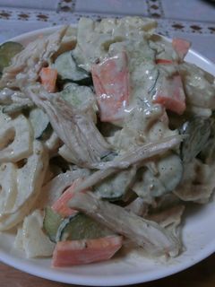 シャキシャキ蓮根とチキンのサラダ-レシピのメイン写真