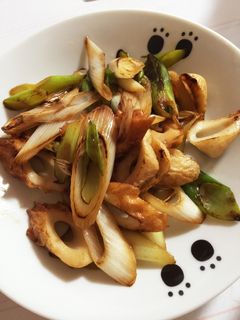 簡単美味い!長ネギとちくわのごま油炒め、-レシピのメイン写真