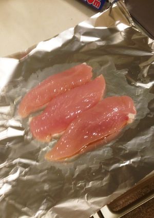 グリルのオート調理でしっとりささみ-レシピのメイン写真