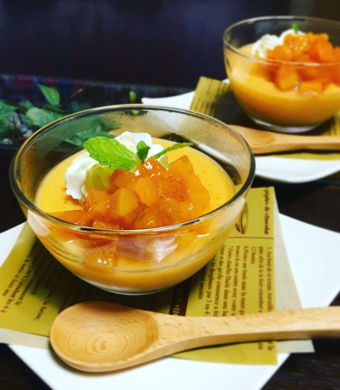 柿プリン&柿コンポート by ka_min☆ 【クックパッド】 簡単おいしい