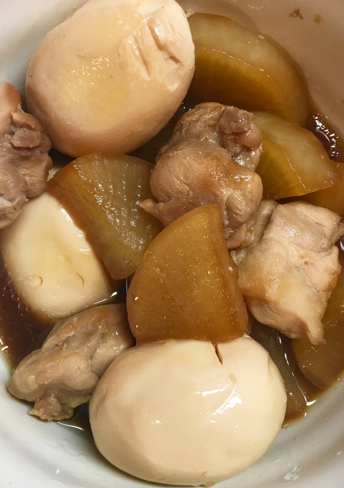 鍋１つで簡単♡鳥肉と大根と卵の和風煮込み-レシピのメイン写真