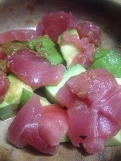 超簡単!まぐろアボカドわさび醤油和え-レシピのメイン写真