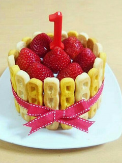 1歳の誕生日♡バースデーケーキ-レシピのメイン写真