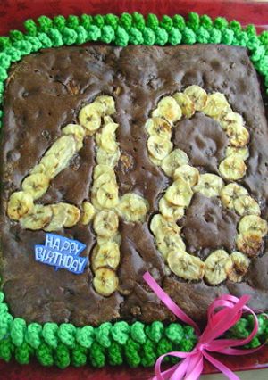 夫の誕生日★★ビターチョコバナナケーキ-レシピのメイン写真
