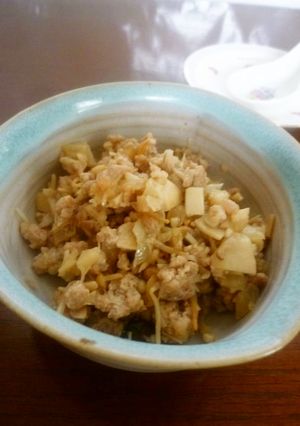 キノコの塩麹レモンそぼろ-レシピのメイン写真