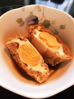 簡単!閉じない卵巾着-レシピのメイン写真