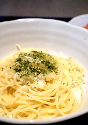明太子クリームパスタ カラスミパスタ風-レシピのメイン写真