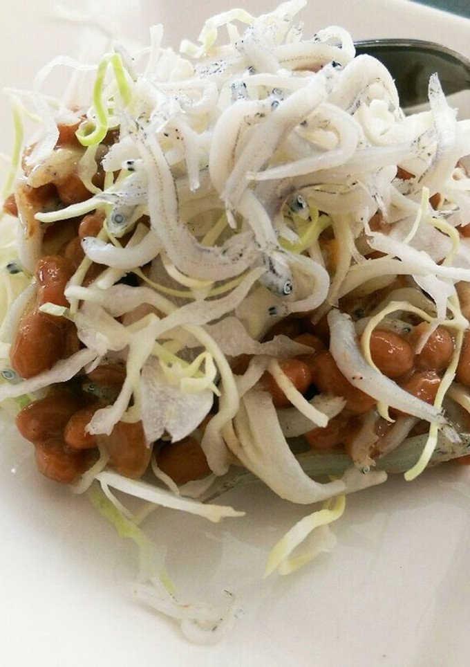 納豆しらすキャベツ和え⭐つまみおかずご飯-レシピのメイン写真