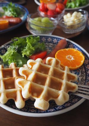 すぐ焼ける簡単ワッフル-レシピのメイン写真