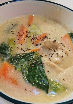 チンゲン菜と鶏肉の中華クリーム煮-レシピのメイン写真