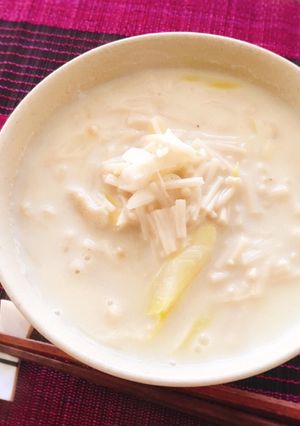 ねぎとえのきがトロン♪あったか豆乳めん-レシピのメイン写真