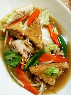 白菜と厚揚げのうま煮-レシピのメイン写真