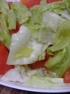 【男の料理】トマトとキャベツのマリネ風-レシピのメイン写真