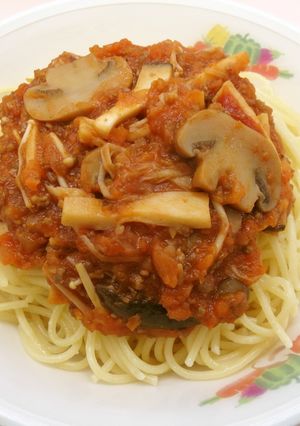 秋の香りのミートソーススパゲティ★給食-レシピのメイン写真