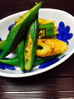 オクラとちくわのカレー炒め-レシピのメイン写真