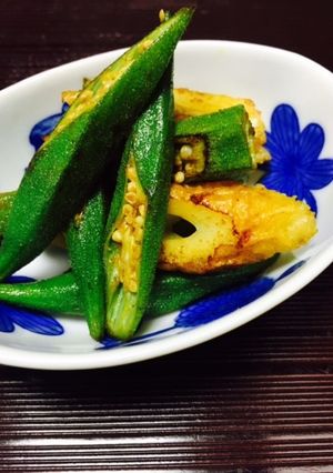 オクラとちくわのカレー炒め-レシピのメイン写真