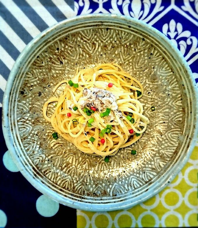簡単！早い！サバ缶とネギのクリームパスタ-レシピのメイン写真
