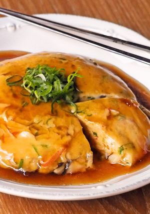 レンジでふんわりカニ玉-レシピのメイン写真