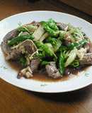 牛肉と万願寺とうがらしの中華炒め