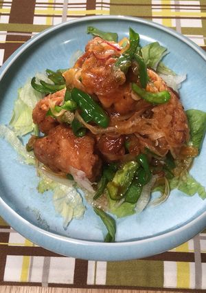 ピリ辛あんかけから揚げ-レシピのメイン写真