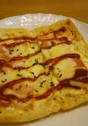 簡単!トースターで油揚げピザ☆-レシピのメイン写真