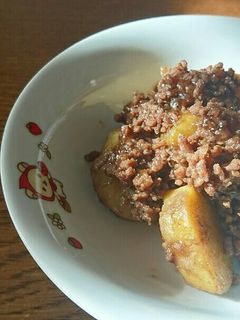 簡単さつまいものそぼろあんかけ♬-レシピのメイン写真