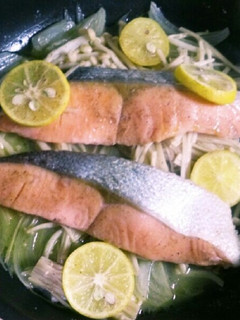 秋鮭のフライパン蒸し焼き☆-レシピのメイン写真