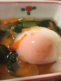 温泉卵の野菜あんかけ-レシピのメイン写真