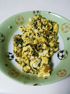 簡単!!高菜オムレツ-レシピのメイン写真