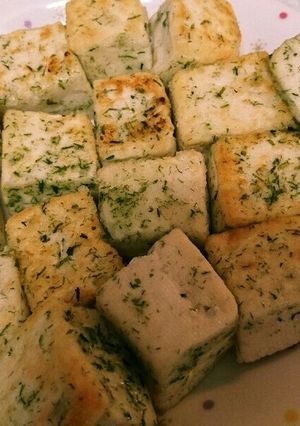 木綿豆腐の青のり粉チーズ焼き-レシピのメイン写真