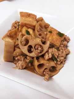 厚揚げと蓮根とミンチの味噌炒め♡-レシピのメイン写真