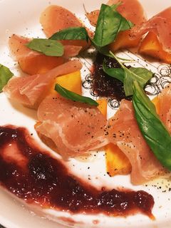 柿と生ハムのおつまみ-レシピのメイン写真