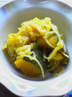 カボチャとそうめんの煮物-レシピのメイン写真