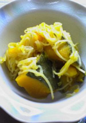 カボチャとそうめんの煮物-レシピのメイン写真