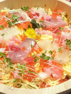 パーティーやお祝いに!カラフルちらし寿司-レシピのメイン写真