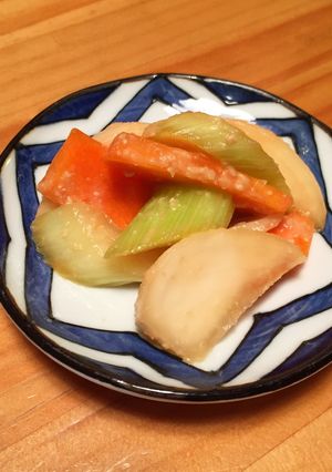 カブとニンジンとセロリのお味噌和え-レシピのメイン写真