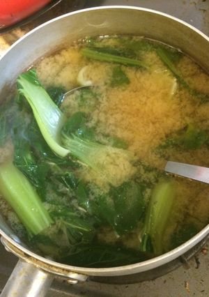 青梗菜の味噌汁-レシピのメイン写真