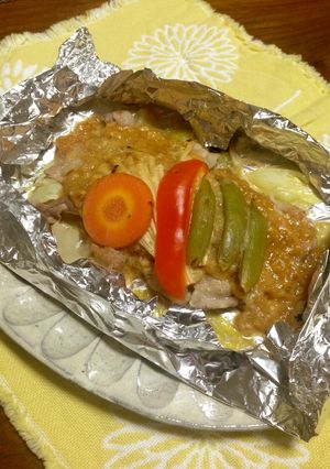 お手軽な柚子味噌でホイル焼き-レシピのメイン写真