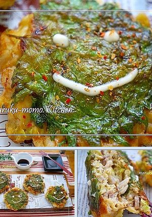 醤油香ばしい！根菜ゴロゴロ豆腐お好み焼き-レシピのメイン写真