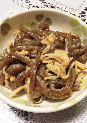 こんにゃくときのこの味噌ミルク炒め-レシピのメイン写真